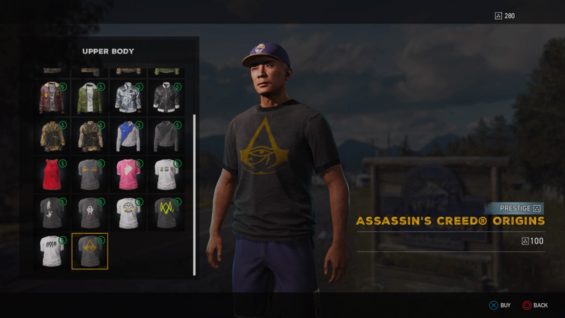 The Far Cry store accessible through the game’s main menu only shows prestige items and only lists prices in silver bars, the game’s premium currency.